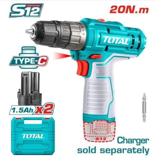Visseuse 12V +2Batterie TOTAL