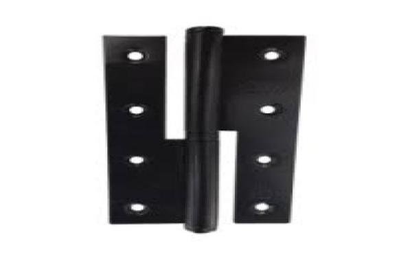 Paumelle inox 90 noir D DELIA 